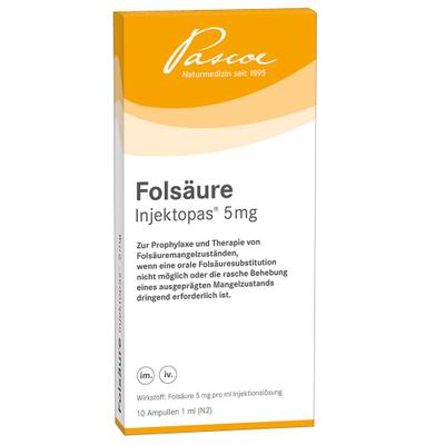Folsäure Injektopas 5 mg Injektionslösung 10 St
