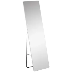 HOMCOM Standspiegel Wandspiegel Ganzkörperspiegel, Aluminium, 45 cm x 37 cm x 158,5 cm, Silber