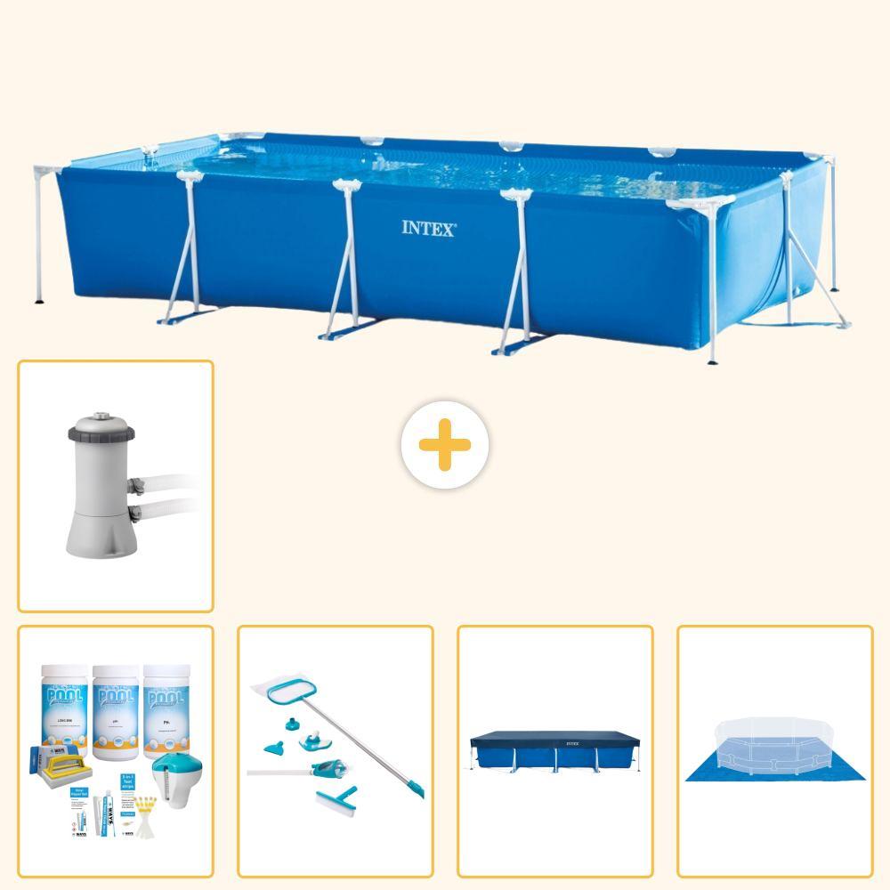 Rechteckiger Frame Pool - 450x220x84 cm - 6-teilig S20066