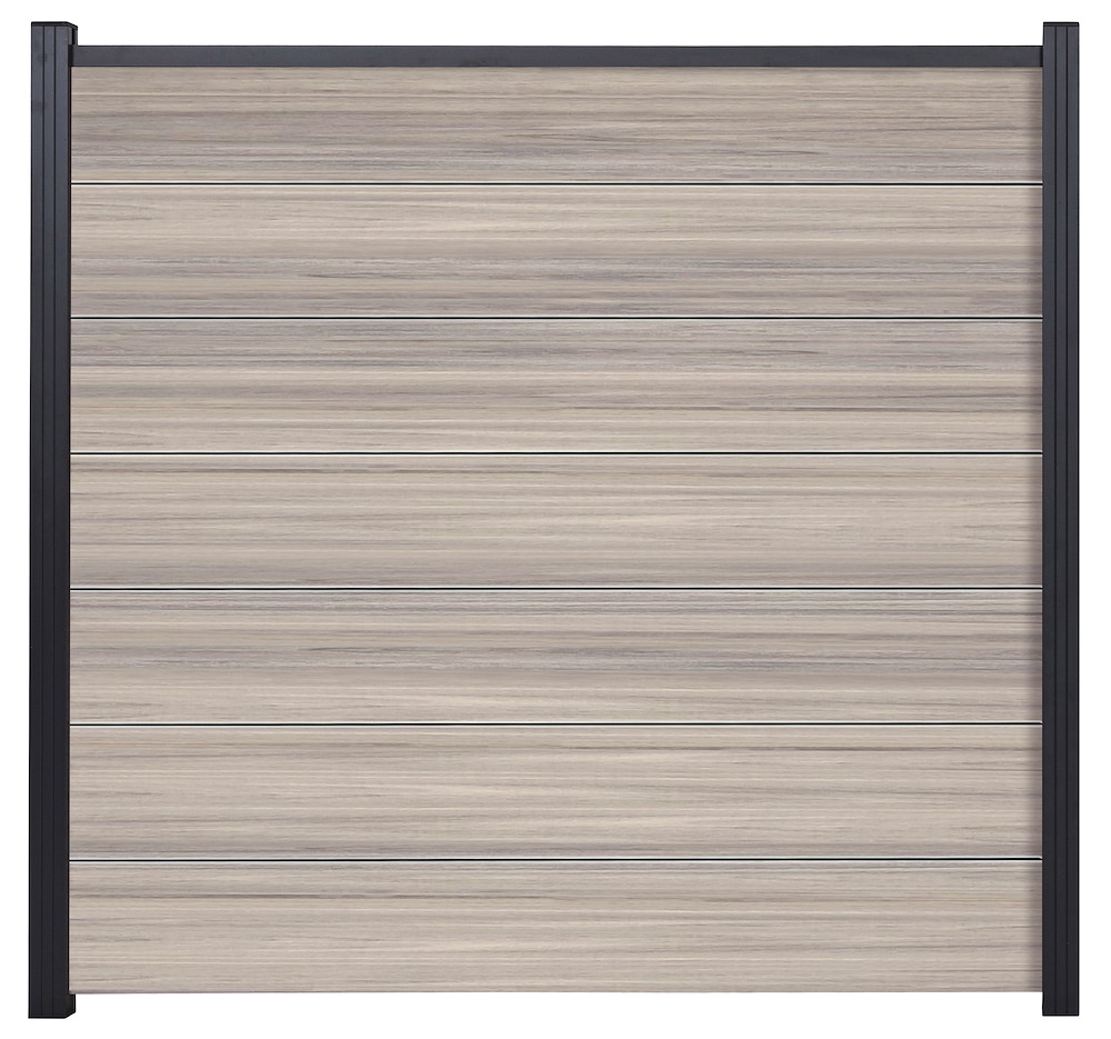 TETZNERJENT TJÖRN-Serie Zaunset AMETHYST- grau, 7 Lamellen 1795 x 245 mm 16971046