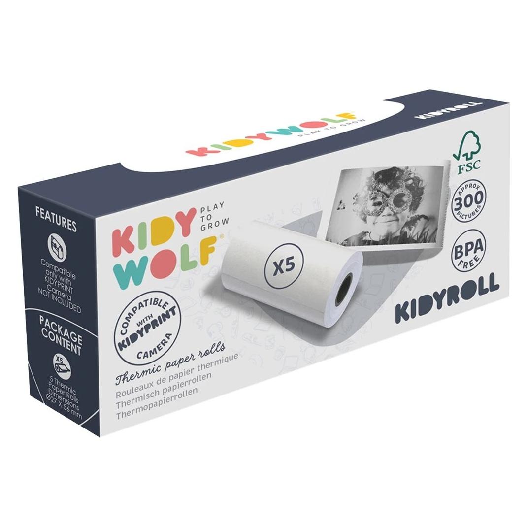 Kidywolf Thermopapier zu Sofortbildkamera (5 Rollen) (418134)