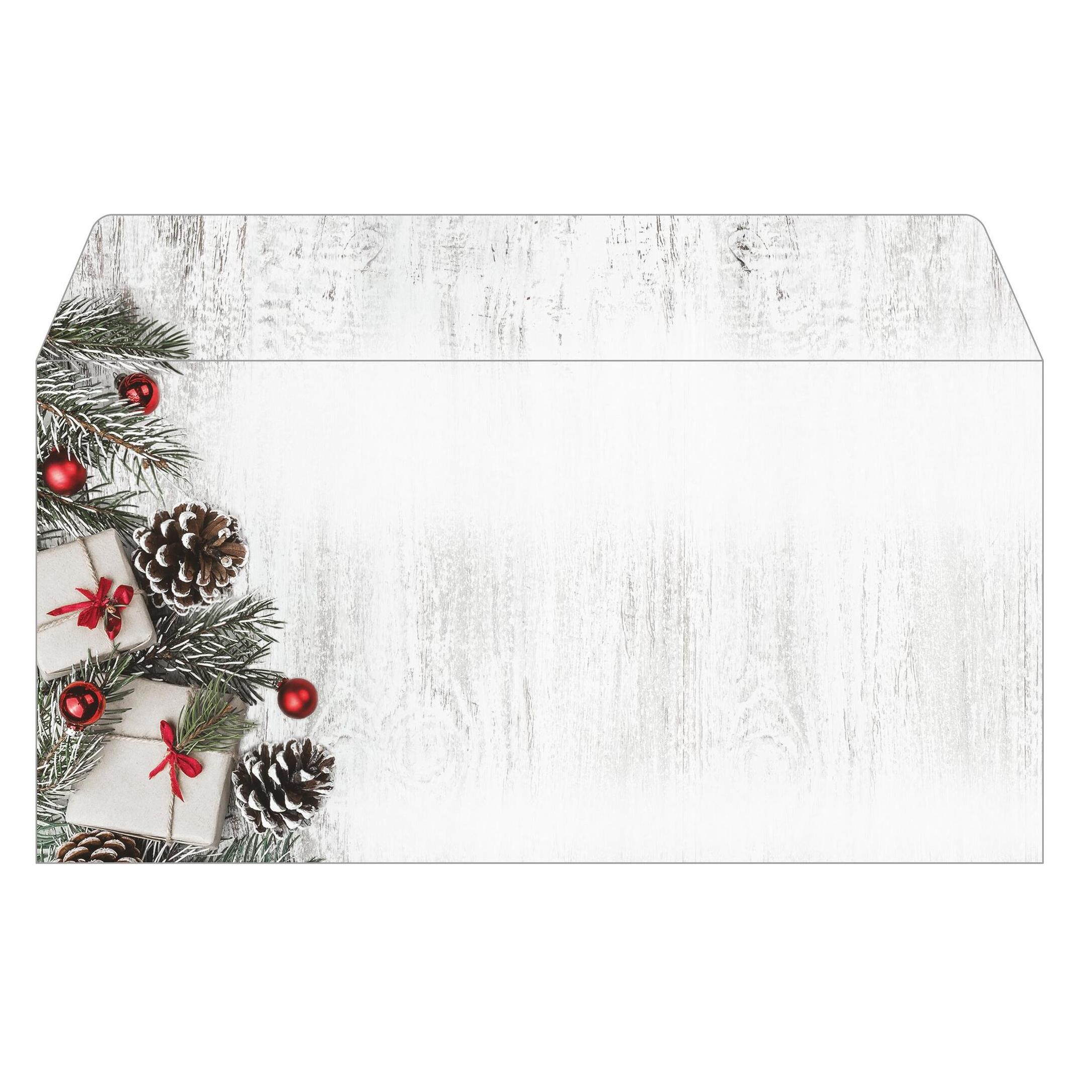 Sigel Weihnachts-Umschlag (110 x 220 mm, C6/5, 50x) (DU416)