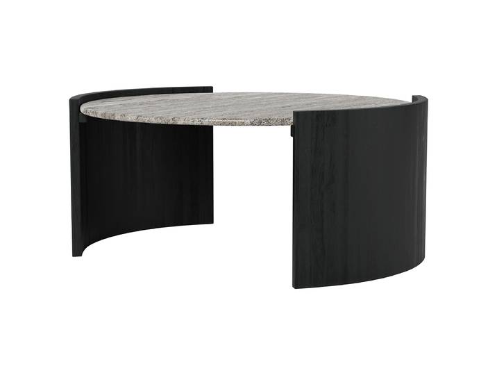 Table basse Kitoda Ø 95cm Gris