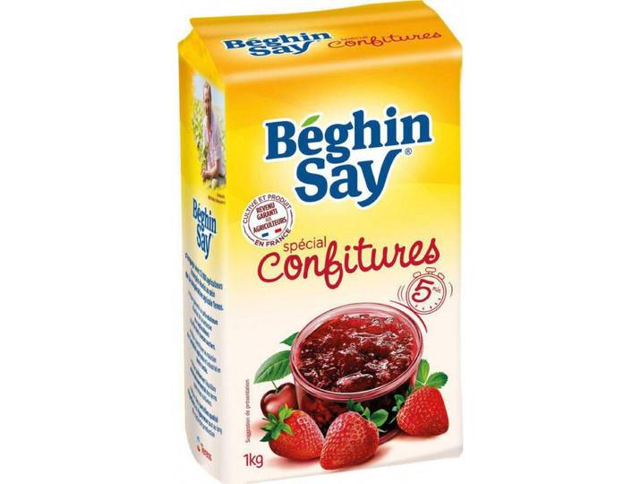 BEGHIN SAY Sucre Gélifiant Spécial pour La Confection de Confitures, 1 kg