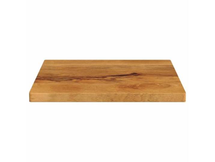 KTHLBRH Quadratische Tischplatte 60 x 60 x 2,5 cm Massivholz Mangoholz Eichen-Finish, vielseitiger Ersatz, rustikales Design, leicht zu reinigen