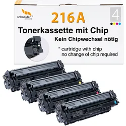 Recycelt Fachgerecht HP 216A W2410A-W2413A Toner MIT CHIP