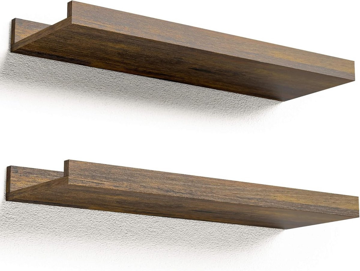 Set van 2 Zwevende Wandplanken voor Woonkamer, Badkamer en Keuken
