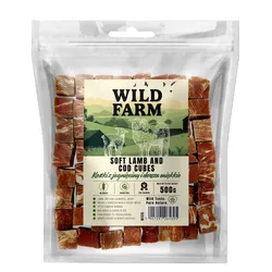 WILD FARM Lamm- und Kabeljauwürfel soft 500g Hundeleckerli