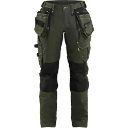 Damen Arbeitshose "7990" - C32 - waldgrün/schwarz