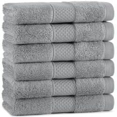 Aston & Arden Egyptian Cotton Washcloths (Pack of 6), 13x13 in.