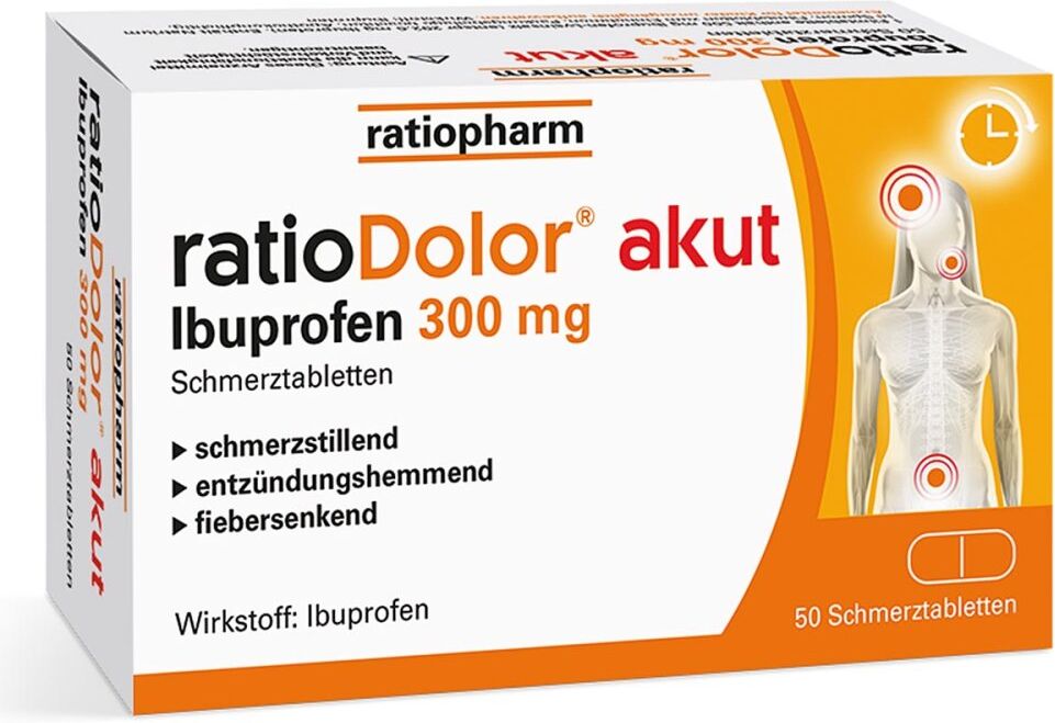 ratiopharm ratioDolor akut Ibuprofen 300 mg 50stk