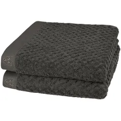 Ross Uni-Walk Handtücher Harmony Farbfond Handtuch 50x100 cm | graphit - schwarz