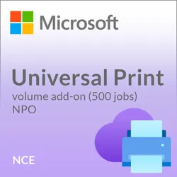 Microsoft Universal Print volume add-on (500 jobs) - NPO (NCE)