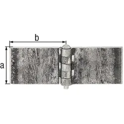 GAH, Scharnier, Scharnier 50x60mm Stahl roh 5 mm