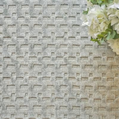 EXQUISITE RUGS Monroe Silk Hand-loomed Bamboo Silk Light Green Area Rug.