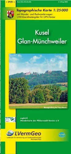 Kusel, Glan-Münchweiler (WR): Topographische Karte mit Wander- und Radwanderwegen - Preis vom 13.10.2026 11:25:28 h
