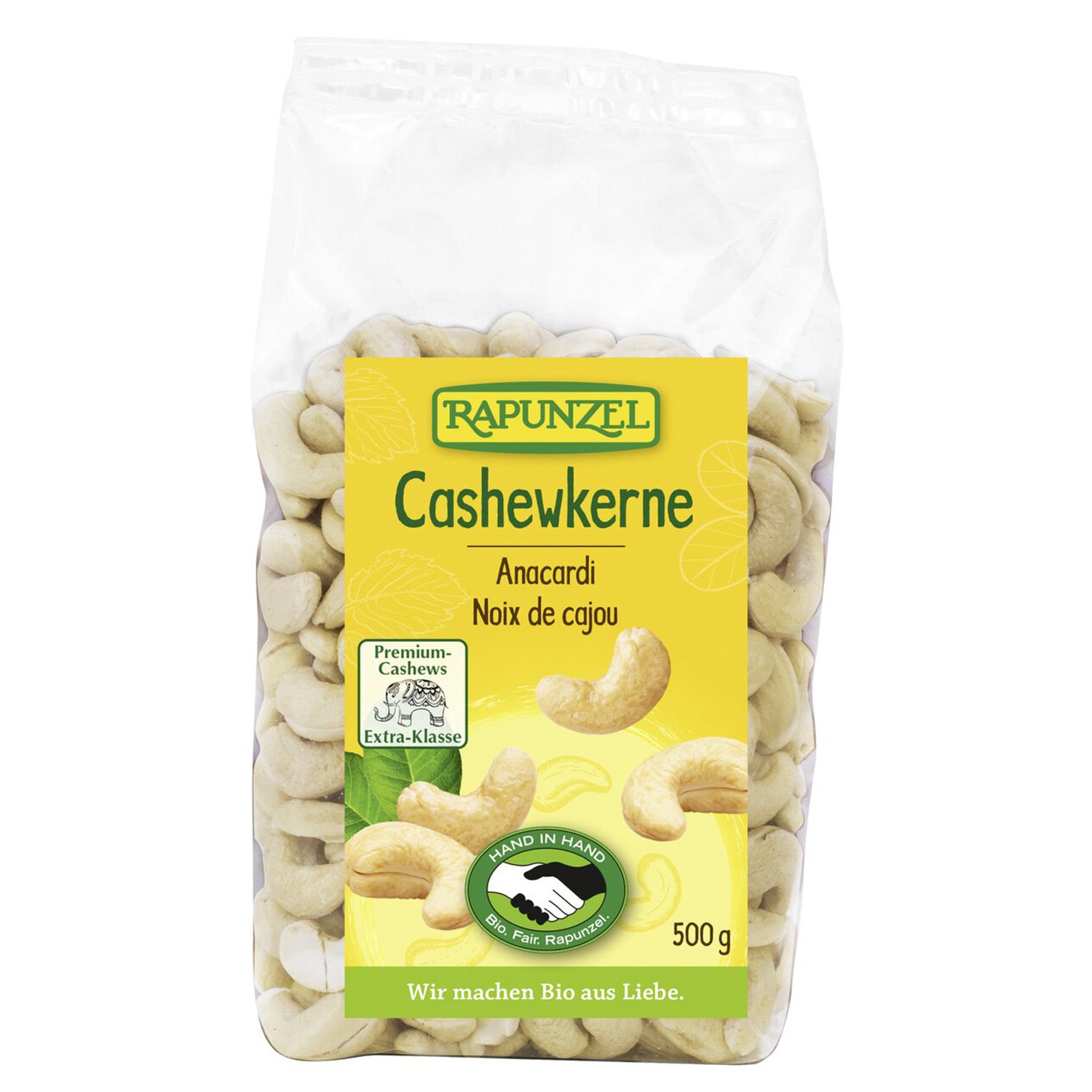 Rapunzel Bio Cashewkerne 500 g Kerne