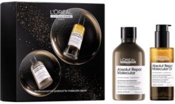 L’Oréal Professionnel Serie Expert Absolut Repair Molecular coffret com efeito nutritivo . Serie Expert Absolut Repair Molecular