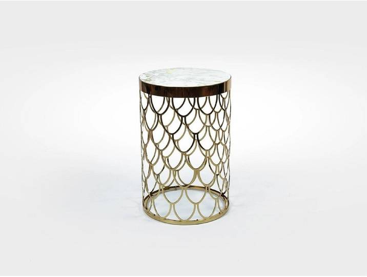 Xlmoebel Beistelltisch XLMOEBEL runder Holz Tisch in Weiß, elegantes Design (Einzeltisch, 1-St., Beistelltisch), Made in Europa