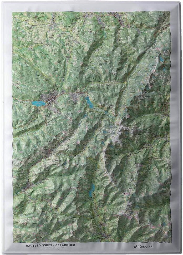 Deniveles  - Hautes Vosges Gérardmer - Carte 3D