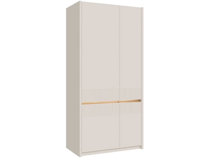 Garderobenschrank FORTE Oak Squere, Schrank, Stauraum, Kleiderstange inklusive , beige (mauvella eiche, kashmir beige), B:95,3cm H:197,9cm T:52cm, Holzwerkstoff, Schränke, Garderobenschrank, B/H/T 95,3/197,9/52cm 2türig