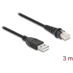 DELOCK RJ50 zu USB 2.0 Typ-A Barcodescanner Kabel 3 m