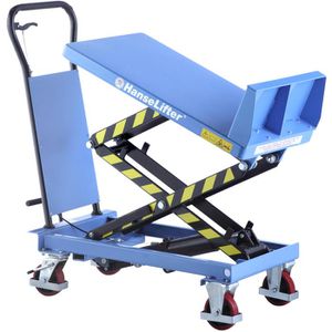HanseLifter Hubtisch NHT600, neigbar und fahrbar, 830 x 520mm, Hubhöhe 1000mm, Tragkraft 600kg