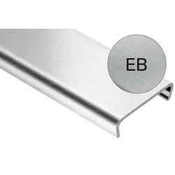 Schlüter Systems DESIGNLINE-EB Dekorprofil Edelstahl V2A edelstahl gebürstet Höhe: 6 mm Breite: 25 mm Länge: 2,5 m