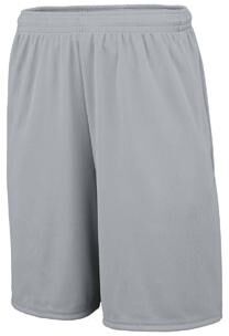 Augusta Sportswear 1428 Training Shorts With Pockets in Silver Grey size 3XL   Polyester