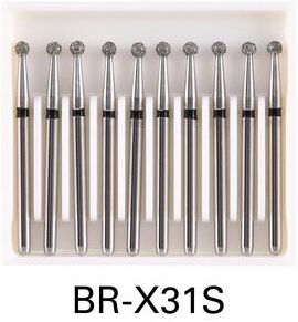 Uplift Essentials High Speed Dental Diamond Burs Round Ball Type br x31s