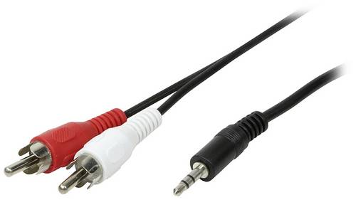 LogiLink CA1042 Klinke / Cinch Audio Anschlusskabel 1.50m Schwarz (matt)