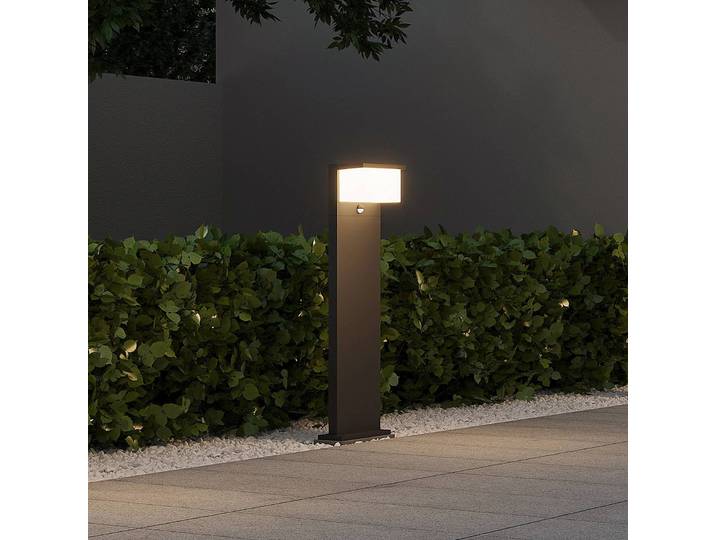 Trio Lighting LED-Wegeleuchte Nestos mit Bewegungssensor, IP54, schwarz, Aluminium, Modern