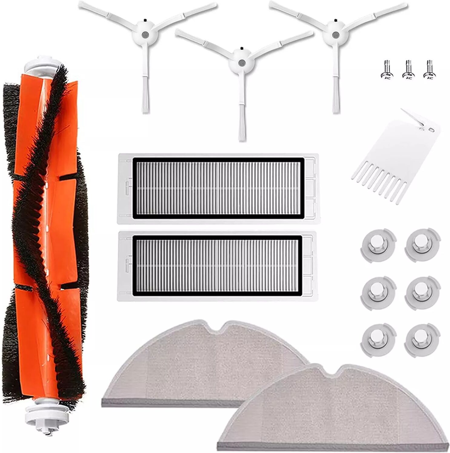 INF Zubehör für Xiaomi Roborock S6 / S5 Max / S50 / S51 / S55 / S60 / S65 18 Teile