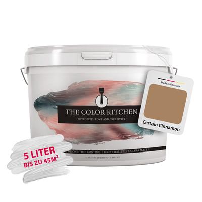 Wand- und Deckenfarbe A.S. CRÉATION "Seidenmatt Innenfarbe THE COLOR KITCHEN", braun (tck6006 certain cinnamon), 5 l 5ml, Farben, für Wohnzimmer Schlafzimmer Flur Küche, versch. Brauntöne