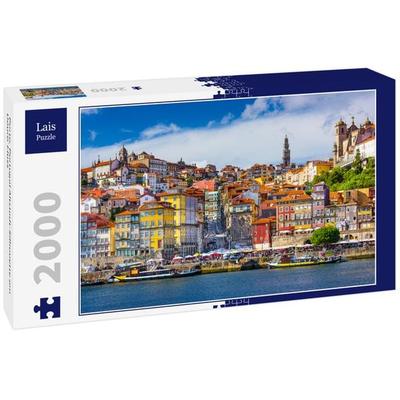 Lais Puzzle Porto, Portugal Altstadt-Silhouette am Douro-Fluss 2000 Teile