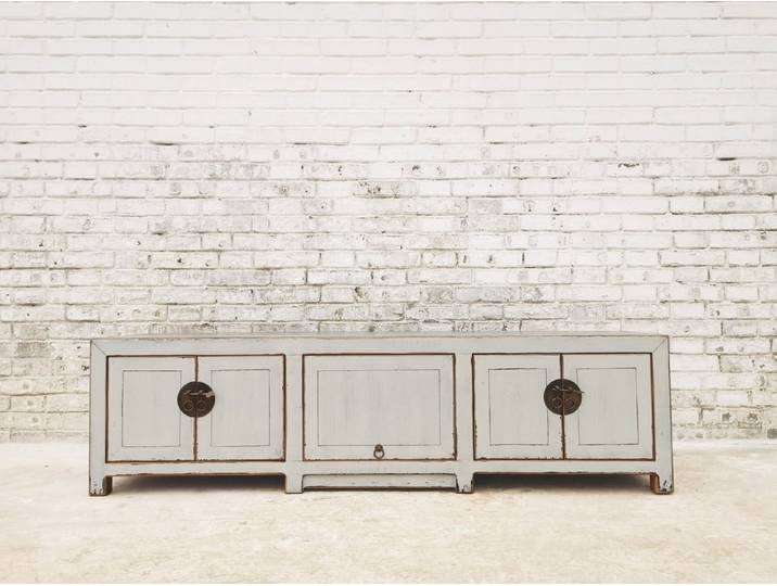 Luxury-Park-Direct Kommode Minimalistisches China Lowboard mit antikem Finish