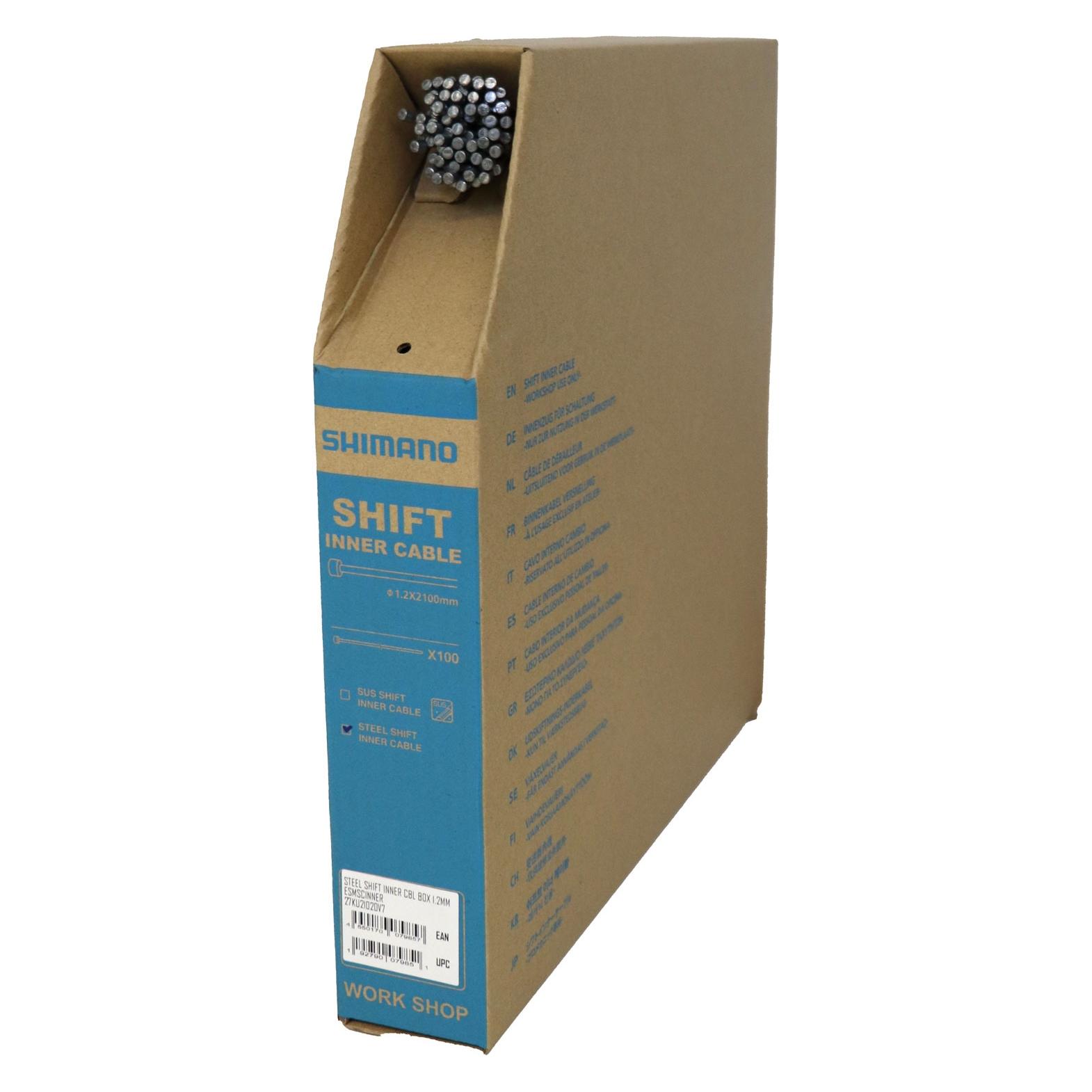 Shimano STEEL SHIFT INNER CABLE 1.2x2100 MM 2026 (Y60098520)
