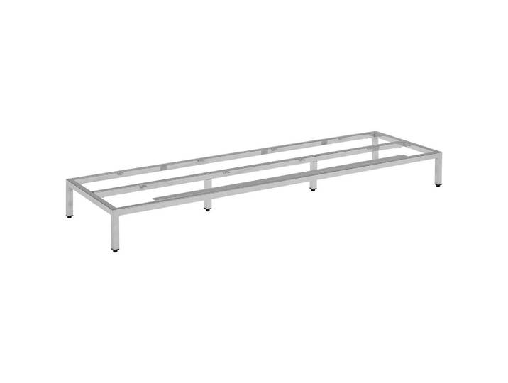 Novel Fussgestell, Chromfarben, Metall, 135x13x40 cm, Wohnzimmer, TV Möbel, Lowboards
