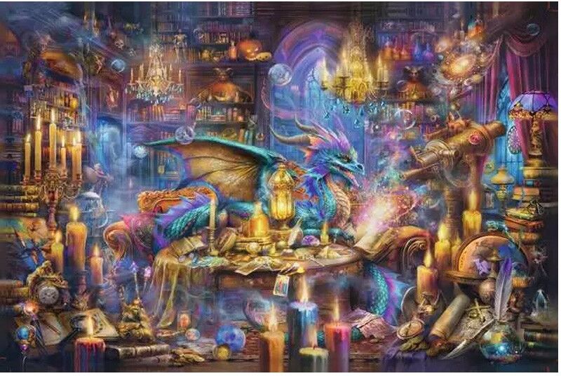 Puzzle 3000 pcs La bibliothèque des savoirs enchantés - Ravensburger
