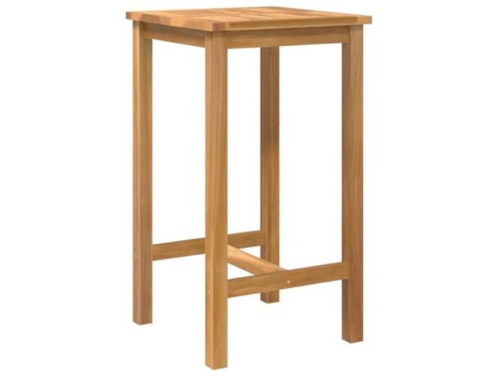 KTHLBRH Bar-Set für den Außenbereich, 3 Stück, unbehandelt, massives Wetterfest, integrierte Stützleiste, Lattenrost-Design, pflegeleicht