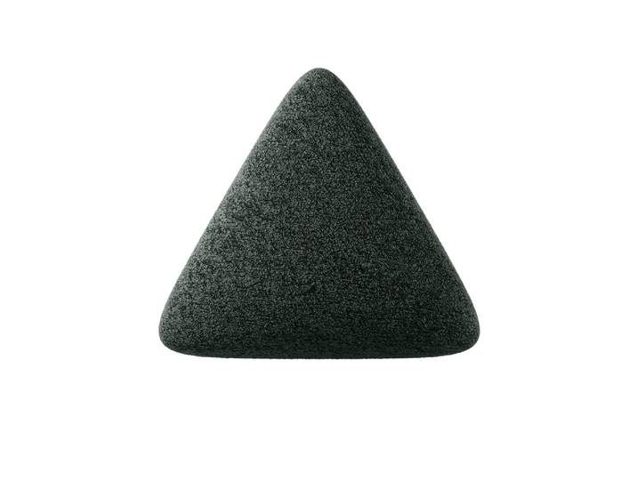 Dreieckiges Zierkissen Nook aus Bouclé - Grün - Bouclé - Luxusbetten24
