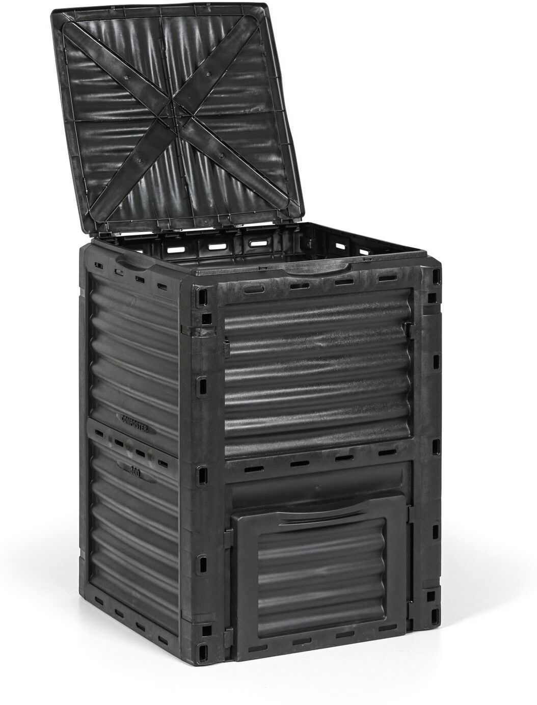 B2B Partner Gartenkomposter aus Kunststoff, 300 l, schwarz
