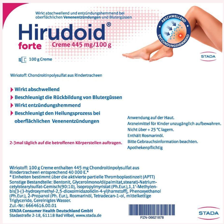 Hirudoid forte Creme 445 mg/100 g 2x 2x100