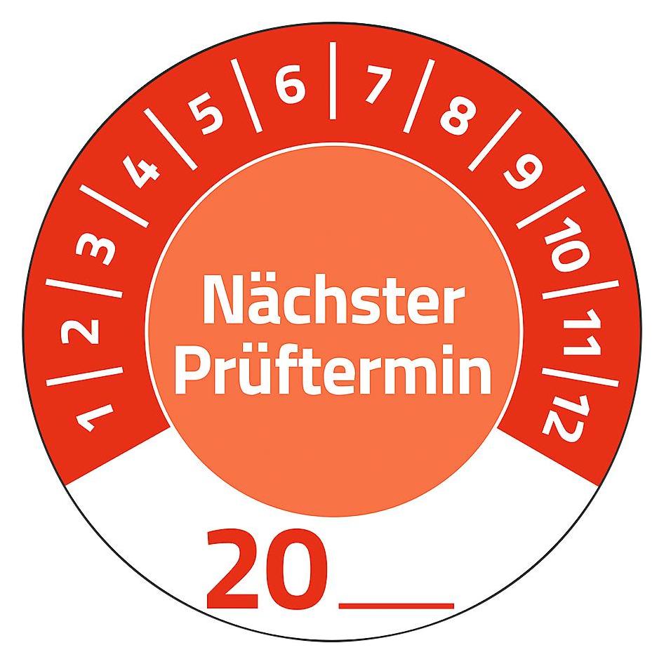 Avery -Zweckform 80 St. Prüfplakette 20XX Rot (Ø) 30 mm 30 mm (7904)