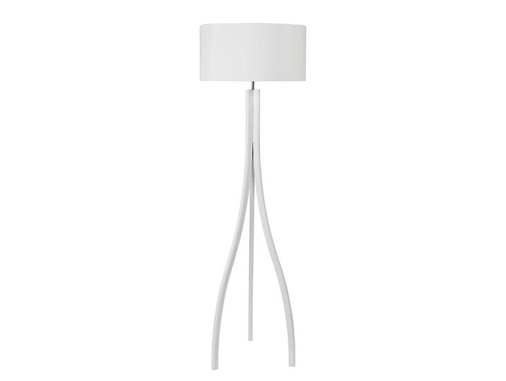 home24 Staande lamp Raahe II 50 x 162 x 50cm wit/wit linnen E27