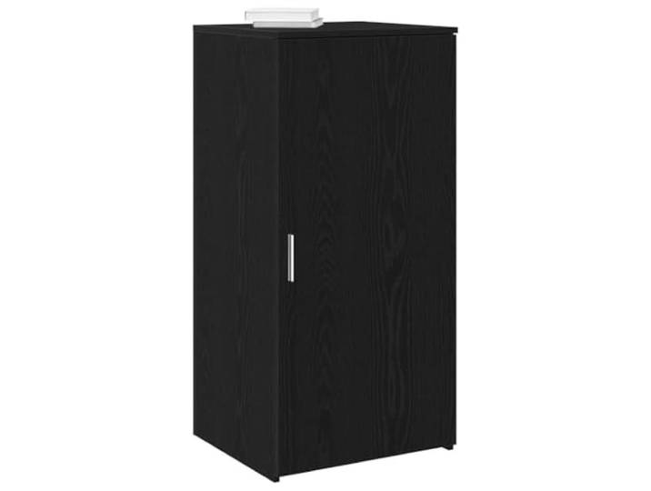 KGHFDVB Lagerschrank Schwarz 50 x 45 x 103,5 cm Holzwerkstoff Sideboard für Büro, Empfangstresen, Kompakt, Feuchtigkeitsbeständig, Einfache Montage
