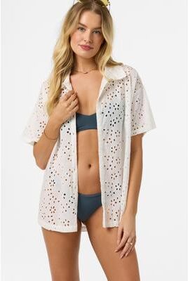 O'Neill s Jenna Cover-Up Top in White, Size XS