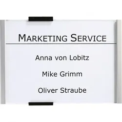 Schild I DURABLE Türschild Info-Sign, Aluminium, 210x148,5mm, inkl. Befestigungsmaterial