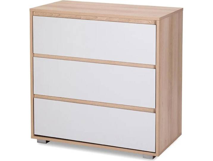 Commode pour chambre d’enfant AGIRA – hêtre / gris