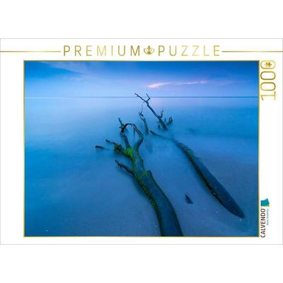 CALVENDO Puzzle Weststrand am Abend | 1000 Teile Lege-Größe 64x48cm Foto-Puzzle für glückliche Stunden